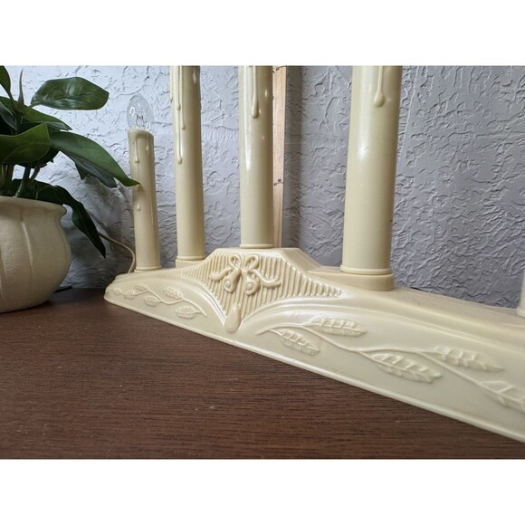 Lot of 2 VTG 5 Light Candolier Drip Candle Electric Candelabra Christmas Bell - Picture 5 of 6